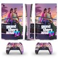 Grand Theft Auto VI GTA 6 PS5 Slim Disc Skin Sticker Decal Cover for Console and Controllers PS5 Slim Disk Skin Sticker Vinyl. 