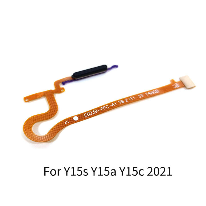 For Vivo Y15s Y15a Y15c 2021 / Y01 Y01a 2022 Power Button Fingerprint Sensor Flex Cable Repair Parts