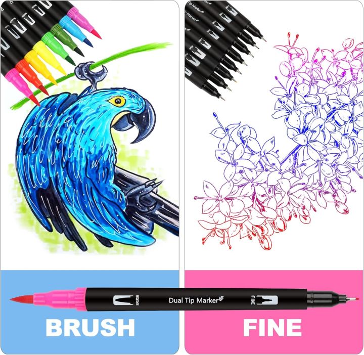 Giorgione%20Signature%20Double%20Head%20Art%20fineliner%20Brush%20Marker%20Pens%201%20-%202%20MM%20Tip%2012%20Colors%20Set%20Double%20Tip%20Pens%20for%20Coloring,%20Bullet%20Journal,%20Painting,%20Calligraphy%20and%20Lettering%20-%20Image%205