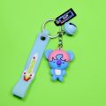 BT21 / BTS (Tata, Shooky, Mang, Koya and Cooky) - cartoon character / action figure keychain for kids (girls and boys) - bag hanging accessories / key chain. 