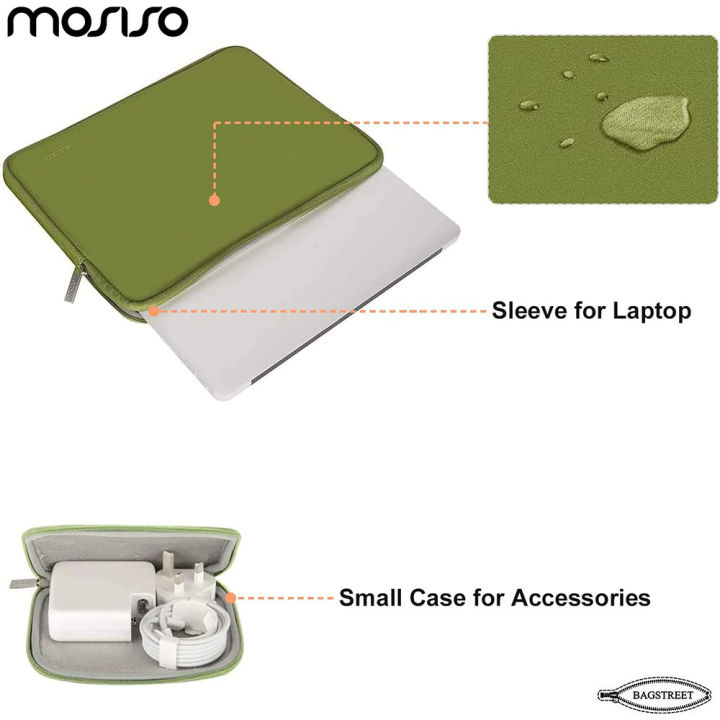MOSISO%20Laptop%20Sleeve%2013.3"%20-%2014"%20Inches%20Compatible%20with%20MacBook%20Air/Pro,%2013.3-14%20inch%20Notebook,%20Compatible%20with%20MacBook%20Pro%2014%20inch%20M3%20M2%20M1%20Chip%20Pro%20Max%202024-2021,%20Neoprene%20Bag%20with%20Small%20Case%20-%20Image%204