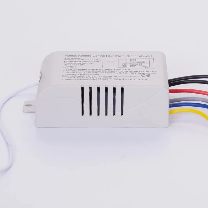 4%20Channels%20ON/OFF%20220V%20Wireless%20Lamp%20Remote%20Control%20Switch%20Receiver%20Transmitter%20-%20Image%206