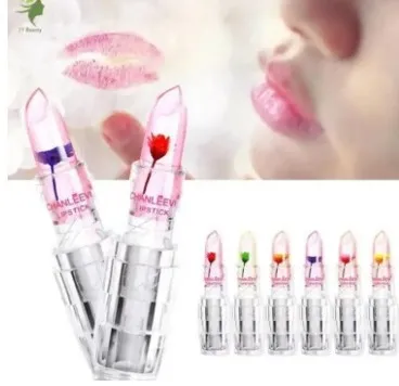 COSMET%20PK%20High%20Quality%20Transparent%20Color%20Changing%20Flower%20Jelly%20Lipstick%20-%20Image%205