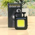 New Arrival Magnetic COB Keychain Light 800Lumens Bright USB Rechargeable Flashlight 3 Light Modes Portable Folding Work Lamp.. 