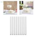10Pcs Cake Dowel Rod Cake Sticks Baking Supplies Easy to Use Birthday Tiered Cakes Cooking Cake Dowel Rods Set Cake Straws Cake Support Rod , 1.2x30cm. 
