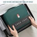 Empty First Aid Bags, Home Emergency Medical Kit, Portable Medicine Travel Bag with 5 Pockets, Large Medical Bag Organizer for Car Office Outdoor. 