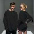 Paradise ZOne Oversized Men And Womens Tshirts Dropped Shoulder Long Sleeve Printed Tops Summer New Korean Style Loose Fit Baggy T-shirt. 