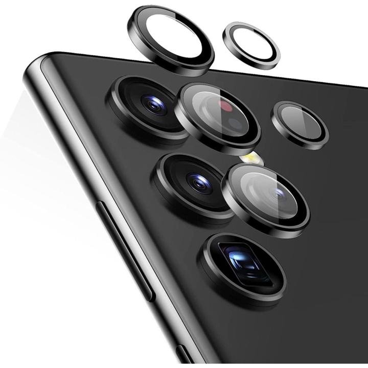 5PCS Camera Lens Protector Aluminum with Tempered Glass For Samsung Galaxy S22 Ultra 5G Scratch-Resistant Ultra-Thin