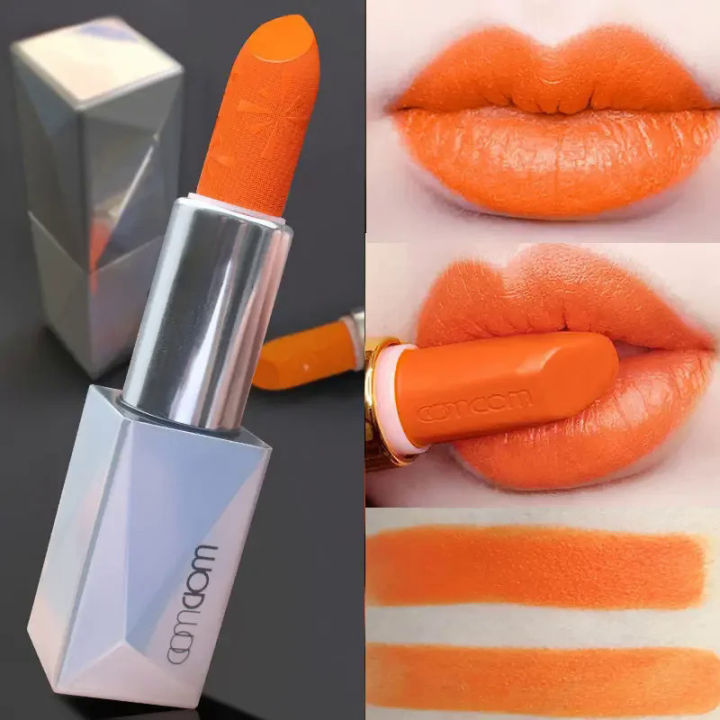 Magnetic Buckle Lipstick True Orange Cream Abose Does Not Fade Non-stick Cup Water Proof Does Not Discolor Makeup Cosmetic