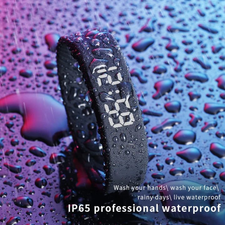 W5SV smart bracelet vibration alarm clock reminder sleep monitoring 24 hours pedometer rechargeable bracelet