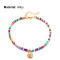 Boho Ankle Bracelet Bohemian Colorful Beads Lightweight Anklet. 
