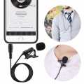 PROFESSIONAL LAVALIER MIC / 3.5 mm Clip Tie Collar Microphone (1.5 M). 