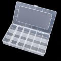 Adjustable Compartment Container For Beads Earring Box For Jewelry Rectangle Case Holder Transparent Plastic Storage Jewelry Box. 