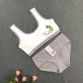 Young Girls Bra Panties Sets Underwear Training Bra Teenage Bra Baby Lingerie Kids Sports Bra 8-15 Years. 