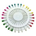 Pack of 80 - Pear Shaped HIJAB SCARF Pins Wheel - Multicolor Pins. 