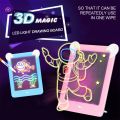 3D Magic Drawing Pad Luminous Magic Pad LED Shining Magic 3D Effects Puzzle Board Kids LEDs Lights Glow Art Drawing Toys Gifts. 