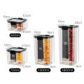 【FUN LIVE】 700/1300/1800ML Food Storage Container Plastic Kitchen Refrigerator Noodle Box Multigrain Storage Tank Transparent Sealed Cans. 