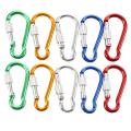 10Pcs Color Aluminum Alloy Carabiner Clip Hook Bottle Holder. 