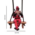 Car Interior Decoration Mini Figure Auto Rearview Mirror Hanging Pendant Deadpool Figure For Car Accessories Office Home Decor. 