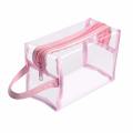 New Multipurpose Transparent Cosmetic Bag With Handle Waterproof Zipper Clear Makeup Bags Beauty Case Makeup Storage Jewellery Vanity Box Make Up Organizer Storage  Portable Storage Pouch for Makeup. 