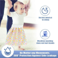 Waterproof Baby Diaper Skirt Washable Diaper Skirt Reusable Unisex High Waist Cotton Diaper Skirt. 