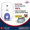 Boss Electric Water Geyser - KE-SIE-10 CL - Supreme-Steel. 