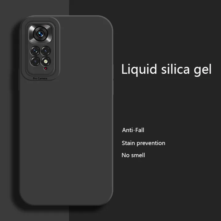 Liquid Silicone Soft Case Full Camera Protection cover casing For Redmi Note 11