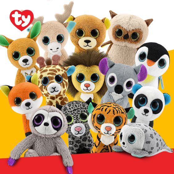 Ty Beanie Boos Mini Cute Glittery Eyes 7cm Soft Animal Cuddly Plush Toys