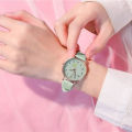 Stylish Small Dial Sky Blue Watch for Girls Trendy Leather Watch For Women New Fashion Watch For Ladies. 