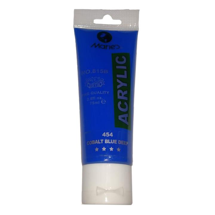Marie's 75ml Acrylic Colors Paint Tubes-454 Cob_alt Blue Deep