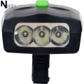 3 LED Bicycle Front Head Light Cycle Light Bicycle Light With Horn Cycle Light With Horn Bike Acces sories Easy To Install For Cycling Safety Flashlight Bell Horn Hooter Siren Alarm Lights & Reflectors. 