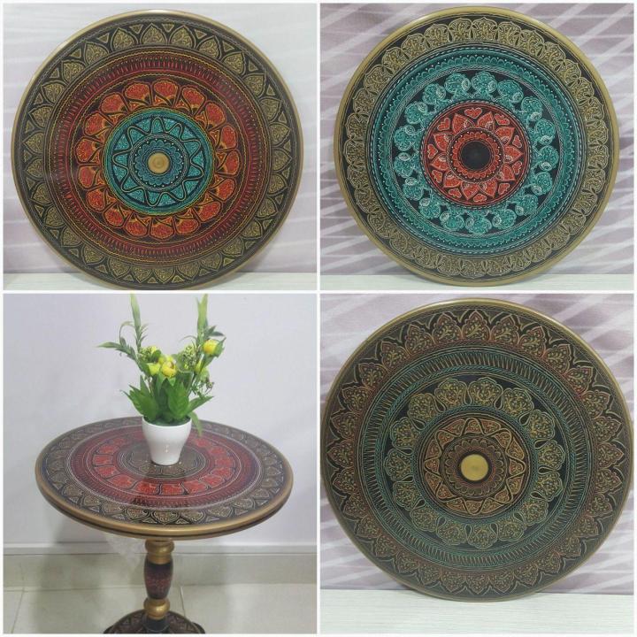 Round%20Coffee%20Table%20Lacquer%20Work%2018%20Inches%20-%20Image%204