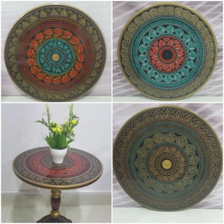 Round%20Coffee%20Table%20Lacquer%20Work%2018%20Inches%20-%20Image%204
