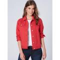 HB Women Red Solid Jacket. 