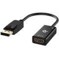 Rankie R-1140 DisplayPort (DP) to HDMI Adapter, 4K Resolution Ready Converter with Audio, Black. 