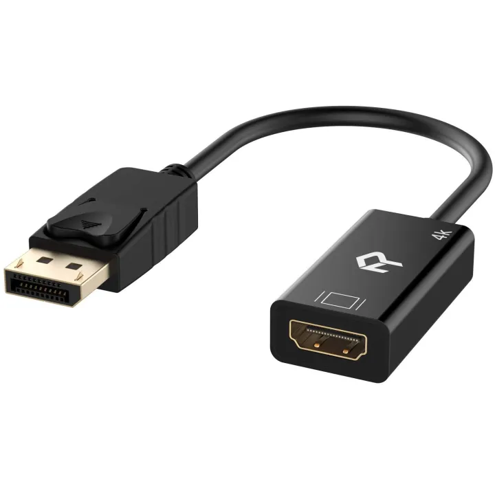 Rankie%20R-1140%20DisplayPort%20(DP)%20to%20HDMI%20Adapter,%204K%20Resolution%20Ready%20Converter%20with%20Audio,%20Black%20-%20Image%203