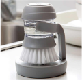Kitchen tools Household Kitchen Washing Utensils Poot Dish Brush with Liquid Washing Soap Dispenser Poot Brush Dish Brush Cleaning. 