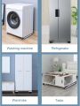 Fridge Stand Base, Mini-Fridge-Stand with  Wheels Adjustable Dolly Washing Machine Mobile Roller Base for Furniture Portable Refrigerator Dryer. 