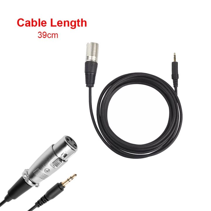 Female to 3.5mm Jack XLR Cable For Bm800 Microphone Right Angle 1/8 3f Trs New 3 Pin Mic Black