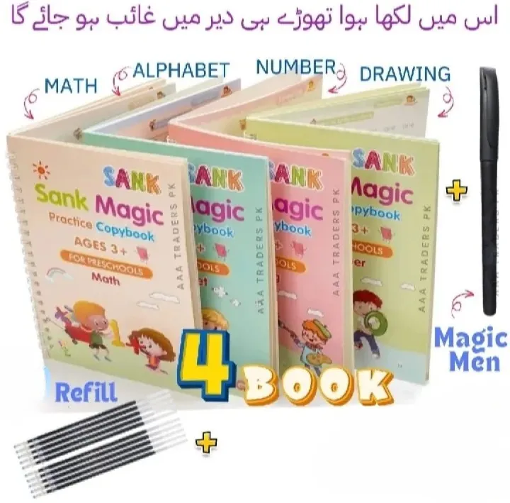 Magic Water Book for Kids – Reusable Drawing & Doodle Practice Copybook ...