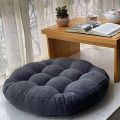 2Pcs Large Floor Cushions Mat for Sitting- Big Filled Cushions Set for Drawing Room- Ball fibre Filled Square Velvet Floor Cushion for Home Decoration. 