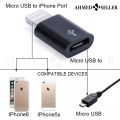 Mini OTG Micro Usb To Lightning Adapter For IPhone 12 11 Pro XS Max XR X 10 8 7 Plus Microusb Male To Ios 8Pin Female Connecor. 