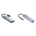 USB 3.0 Hub Docking Station Low Delay Splitter Computer Keyboard U-Disk Adapter Converter For Home Office Type-C. 