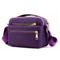 New solid color handbag casual durable nylon shoulder handbag. 