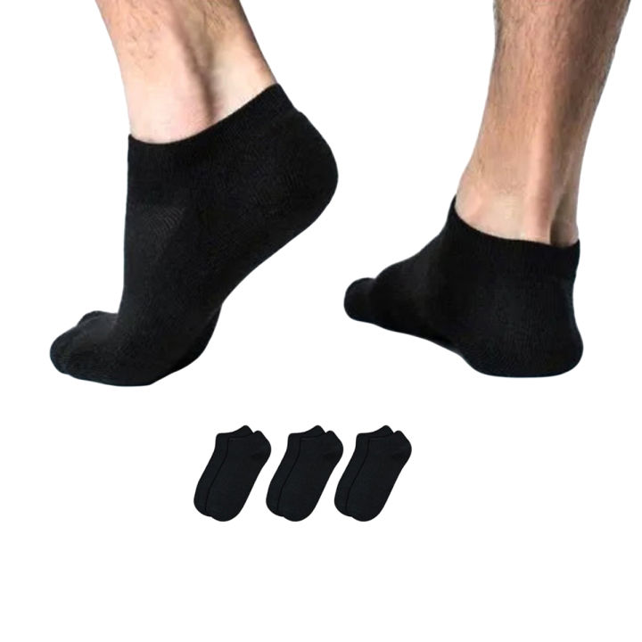 New Men Invisible Socks Cotton Short Socks Male Ankle Good Quality Classic Socks for Men and Women Hidden Socks Low Cut Loafer Socks in Plain Black