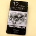 Worison Professional Sketch and Drawing pencils set, Art Pencil 12-Count Drawing/Sketching Pencil Set of 12 in Metal Box. 