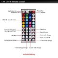 DC12V Led Controller Mini 44 keys IR Remote controller for 3528 5050 SMD RGB LED Strip Light 44key Single Dual Output. 