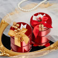 Creative Design Candy Box Premium Quality Tinplate Iron Tin Gift Packaging Round Shape Wedding Favor for Wedding Party Favor. 