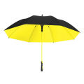 Long Handle Folding Waterproof Full Fiber Straight Golf Umbrella thickened color matching Handle High-End Business Umbrella - Yellow & Black. 