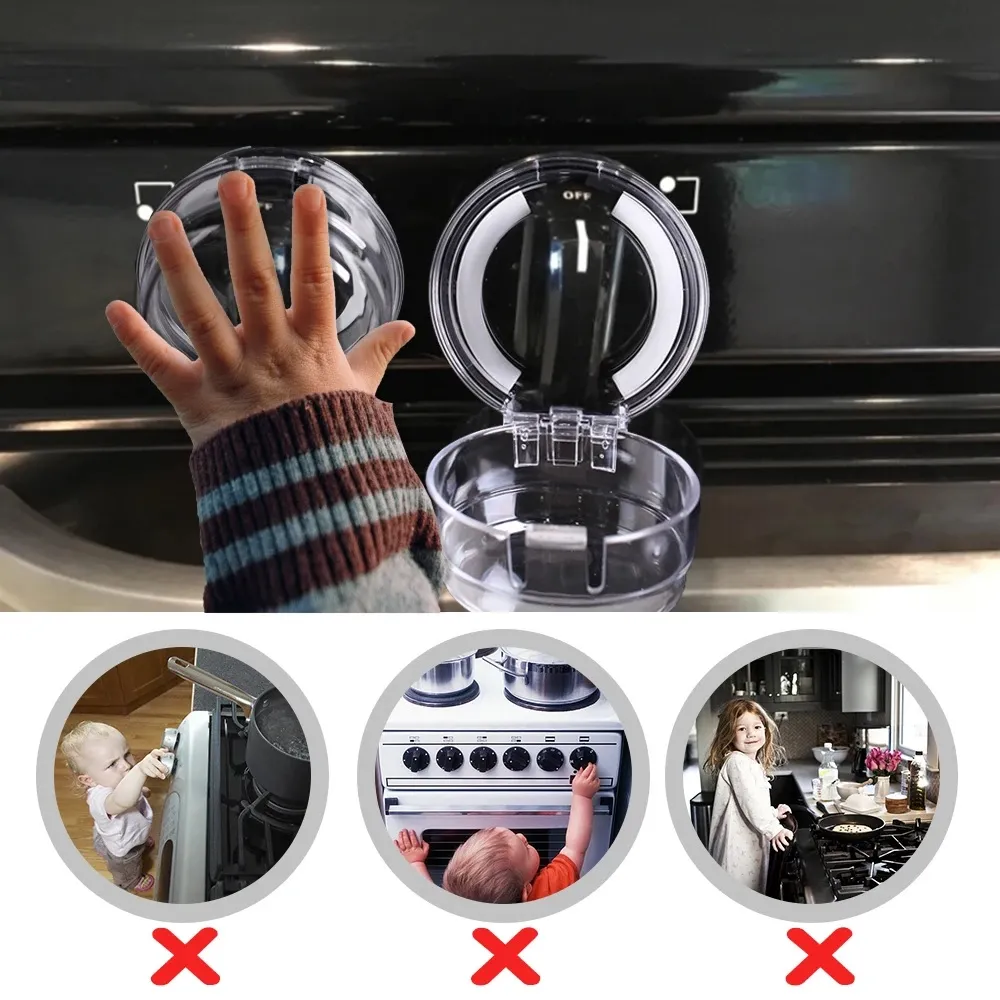 Kiddie Guard Child Protection Home Kitchen Oven Gas Cooker Button Knob Pack Of 2